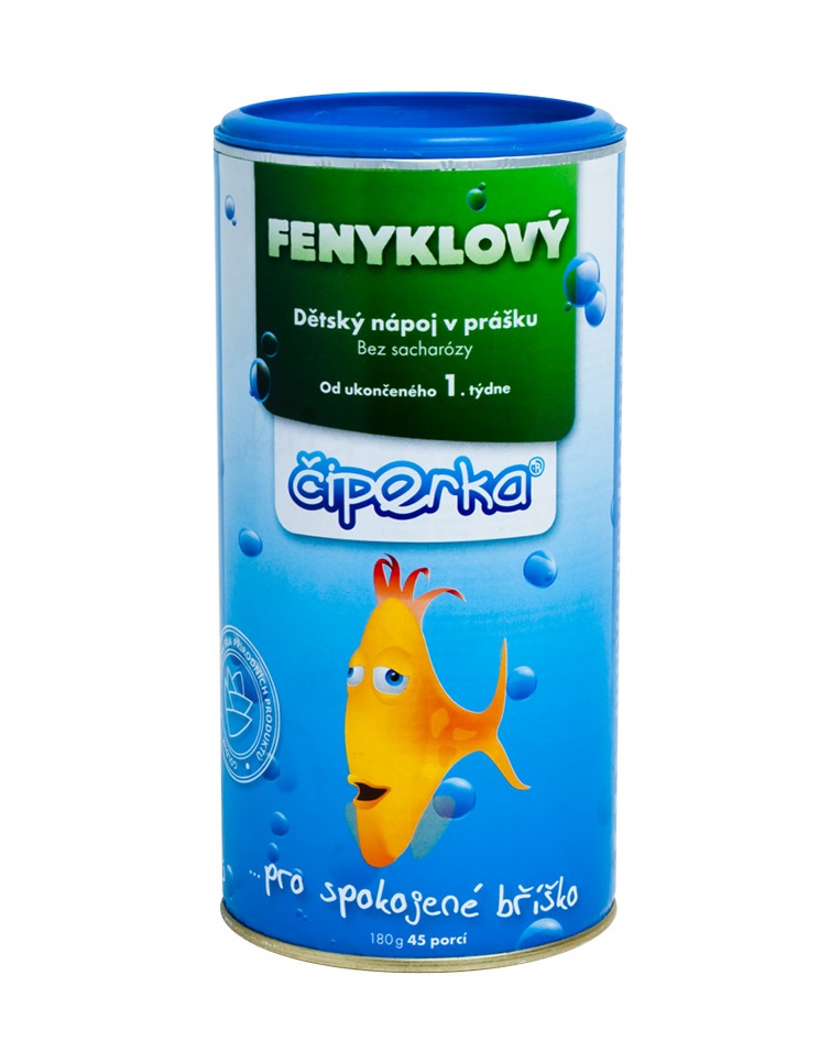 Čiperka Fenyklový dětský nápoj v prášku od ukončeného 1. týdne 180 g Čiperka