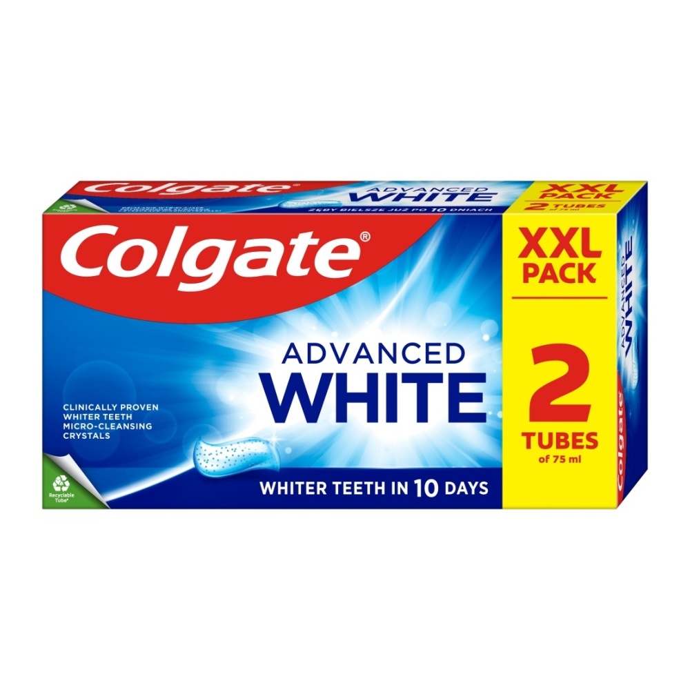 Colgate Advanced White Original zubní pasta 2x75 ml duopack Colgate