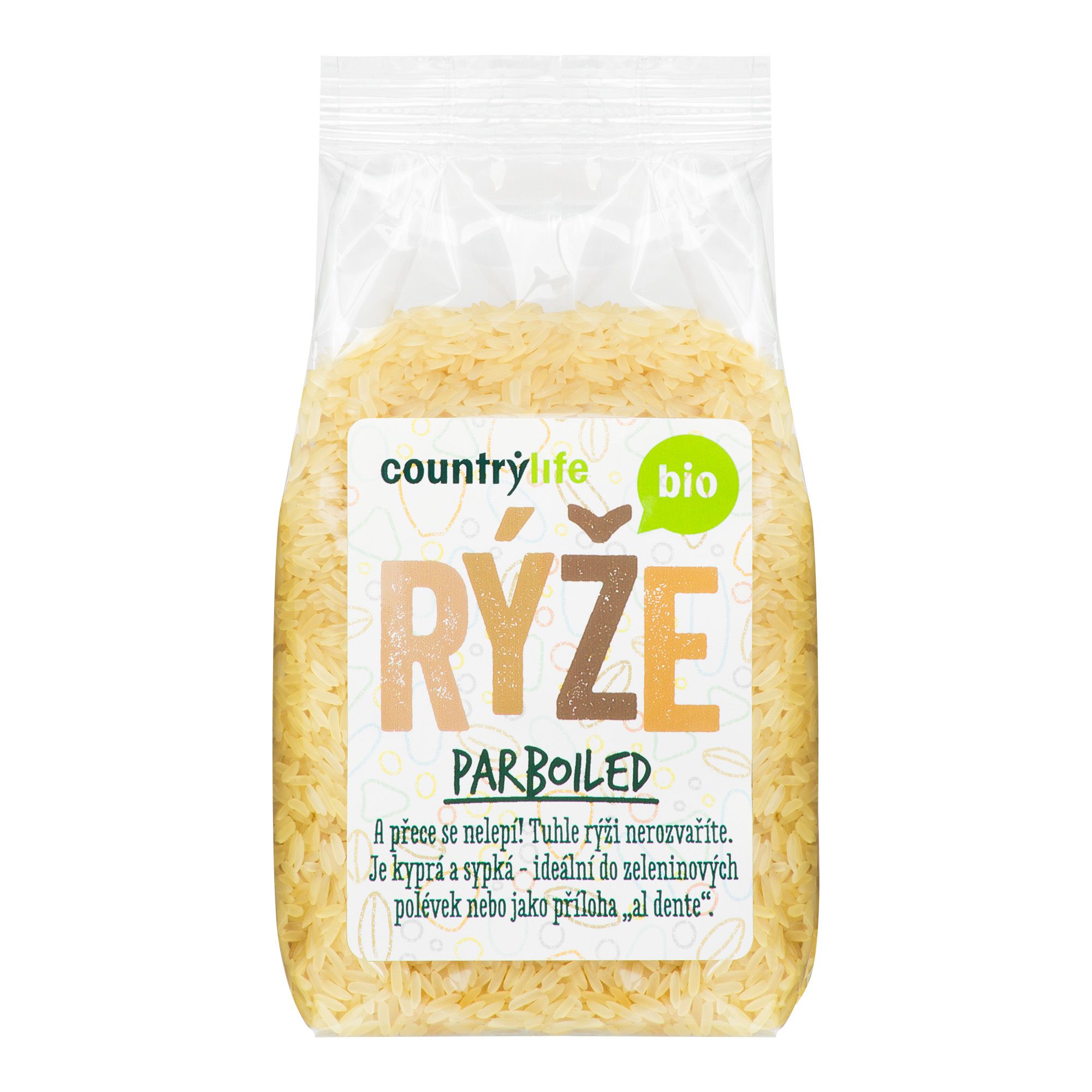 Country Life Rýže parboiled BIO 500 g Country Life