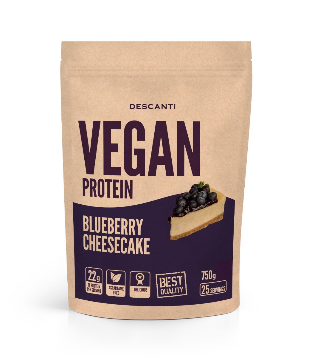 DESCANTI Vegan Protein Blueberry Cheesecake 750 g DESCANTI