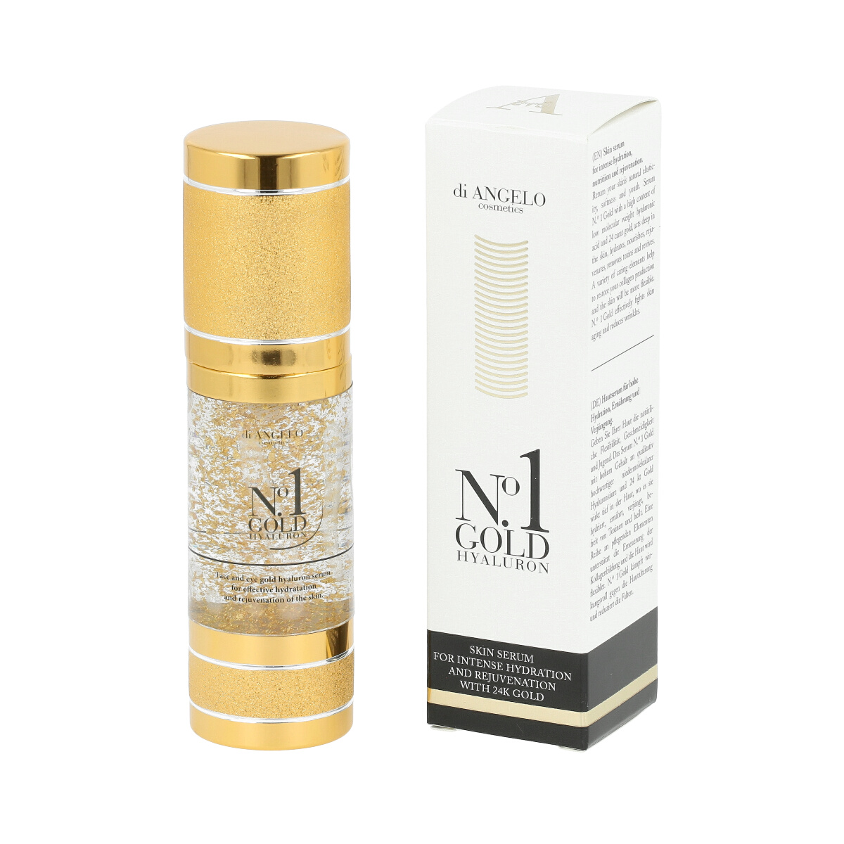 Di Angelo Cosmetics No.1 Gold Hyaluron Skin Serum For Intense Hydration 30 ml Di Angelo Cosmetics