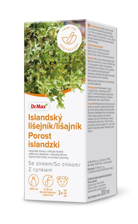 Dr. Max Islanský lišejník sirup 200 ml Dr. Max