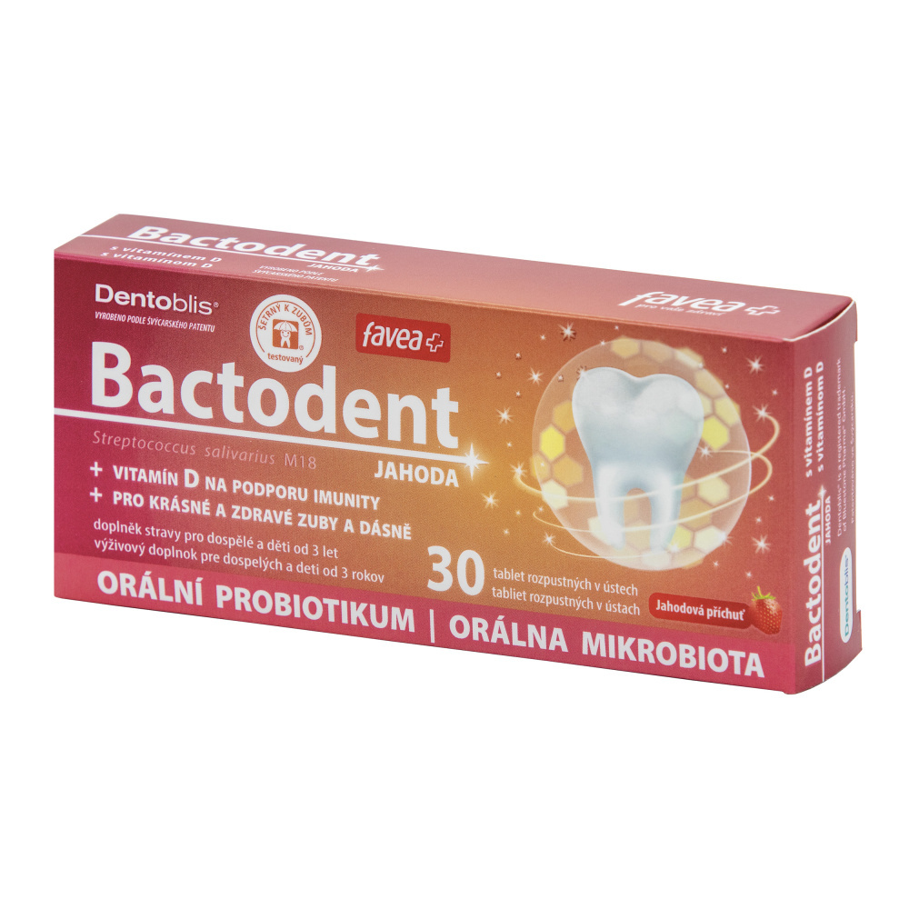Favea Bactodent jahoda 30 tablet Favea