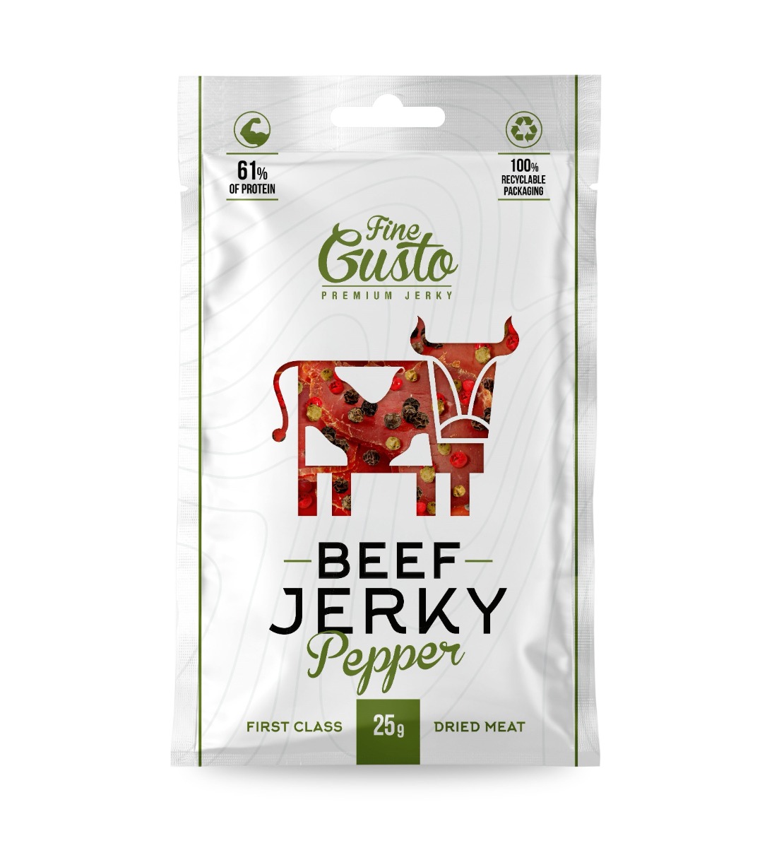Fine Gusto Hovězí jerky Pepř 25 g Fine Gusto