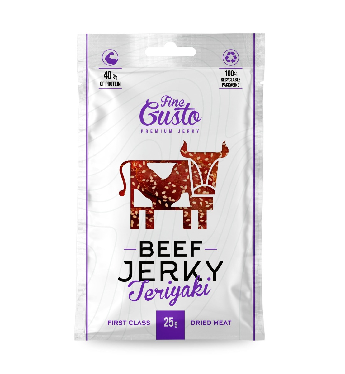 Fine Gusto Hovězí jerky Teriyaki 25 g Fine Gusto