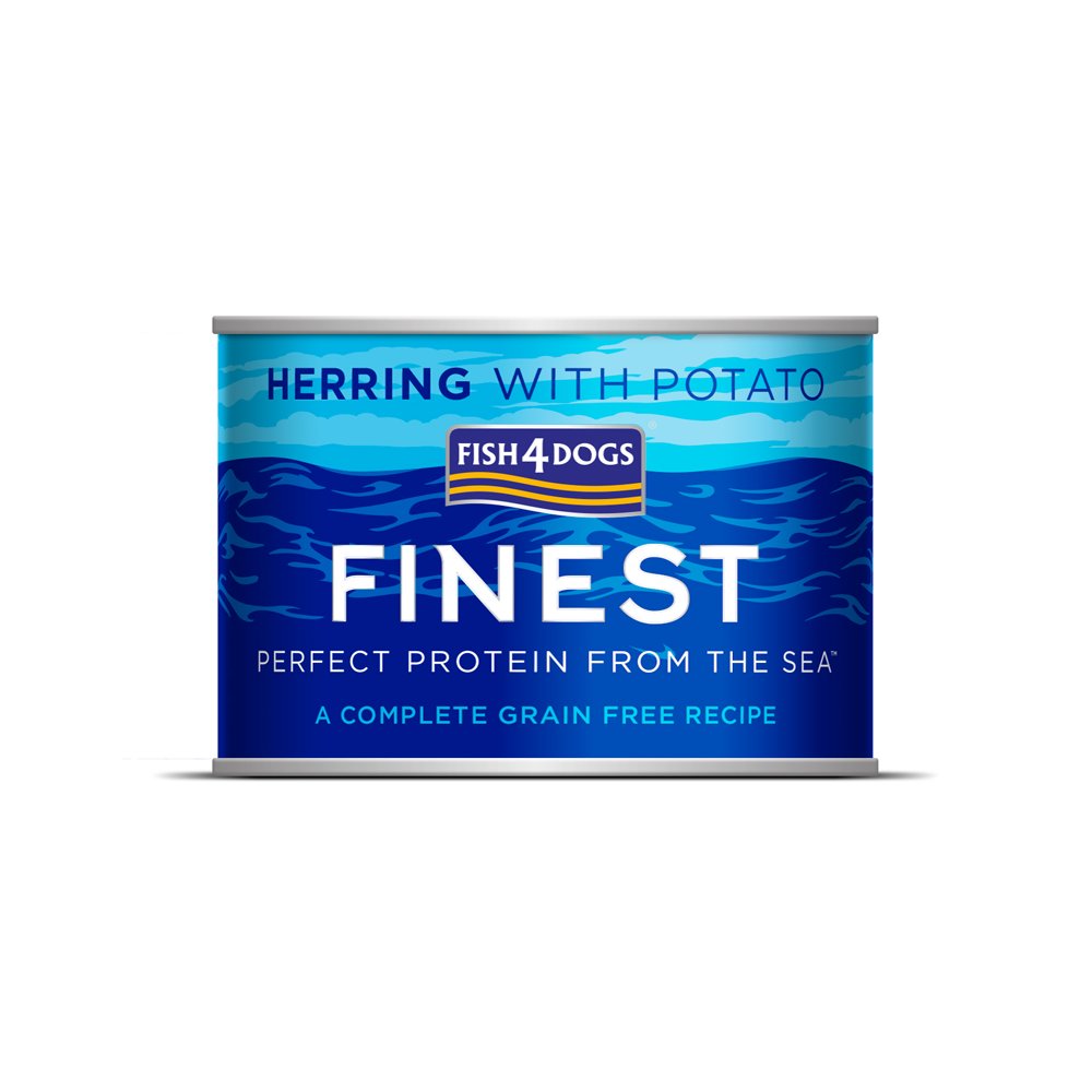 Fish4Dogs Konzerva pro psy Finest sleď s bramborami 185 g Fish4Dogs