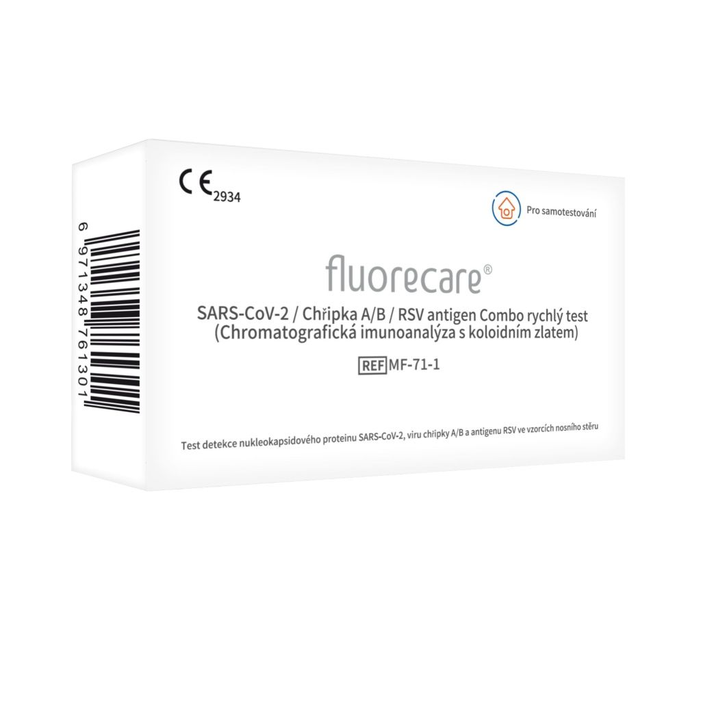 Fluorecare SARS-CoV-2/chřipka A/B + RSV antigen test 1 ks Fluorecare
