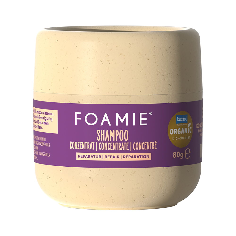 Foamie Repair Concentrate Shampoo šampon na poškozené vlasy 80 g Foamie