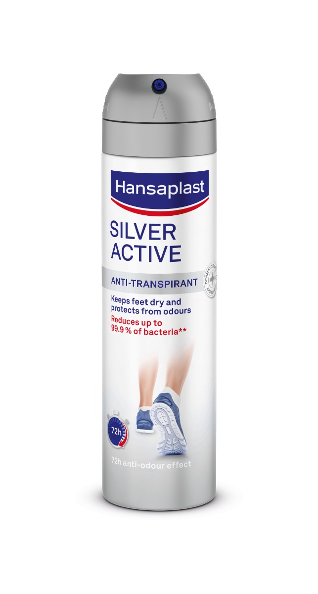 Hansaplast Silver Active sprej na nohy 150 ml Hansaplast