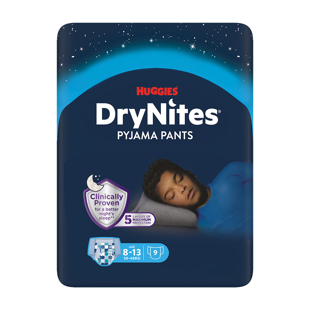 Huggies DryNites Natahovací kalhotky pro chlapce 8–13 let 30–48 kg 9 ks Huggies