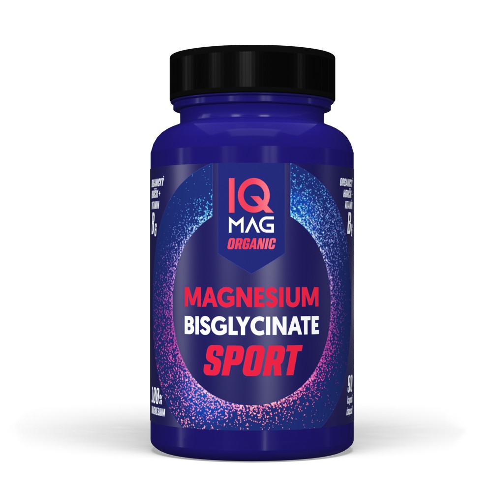 IQ Mag SPORT organický hořčík bisglycinát + B6 90 tobolek IQ Mag