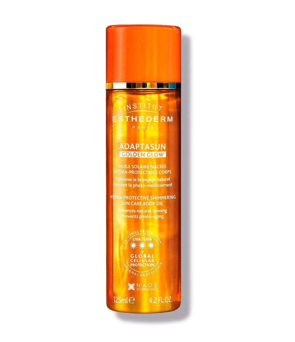 Institut Esthederm Golden Glow zlatavý opalovací olej na tělo 125 ml Institut Esthederm