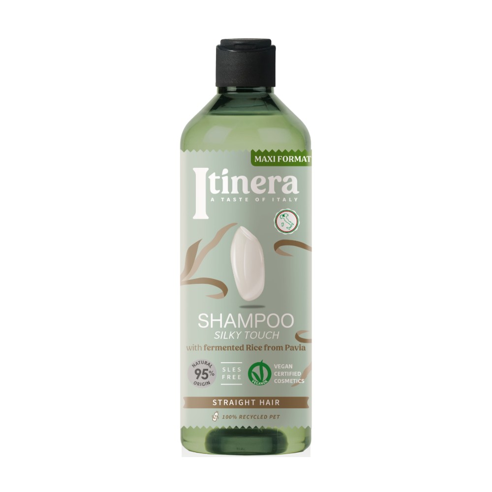 Itinera Šampon na hladké a rovné vlasy Rýže z Pavie 370 ml Itinera