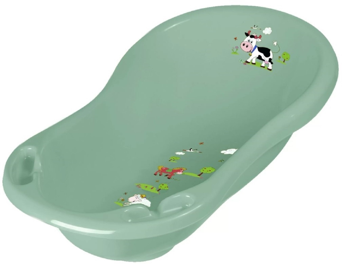 Keeeper Dětská vanička Funny Farm 84 cm - khaki Keeeper