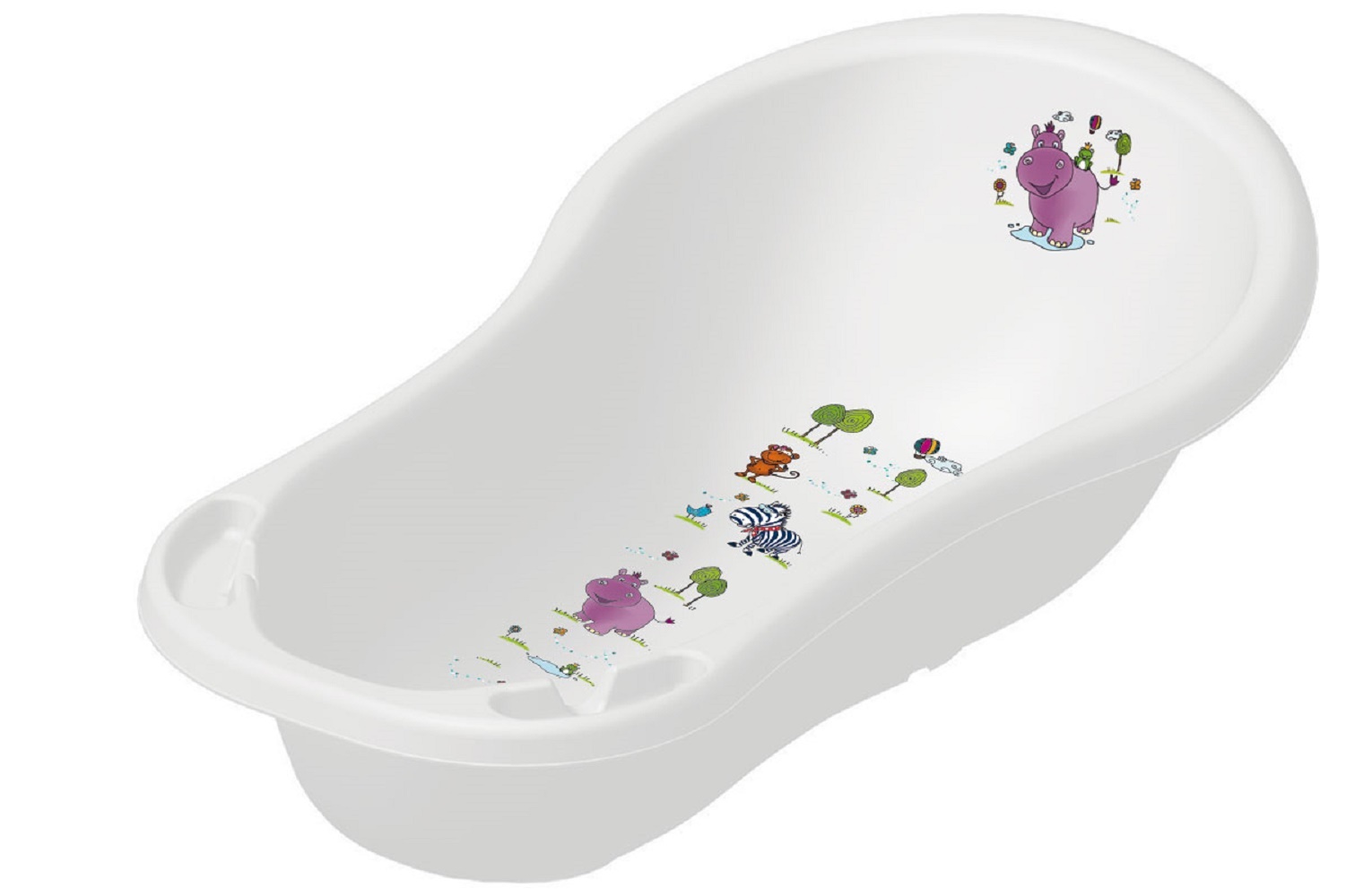 Keeeper Dětská vanička Hippo 100 cm - Bílá Keeeper