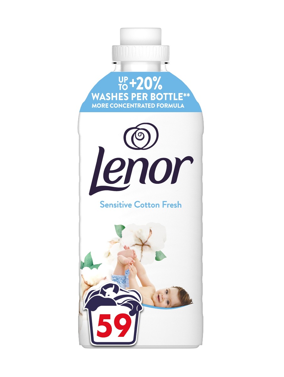 Lenor Sensitive Aviváž Cotton Fresh 1239 ml 59 praní Lenor