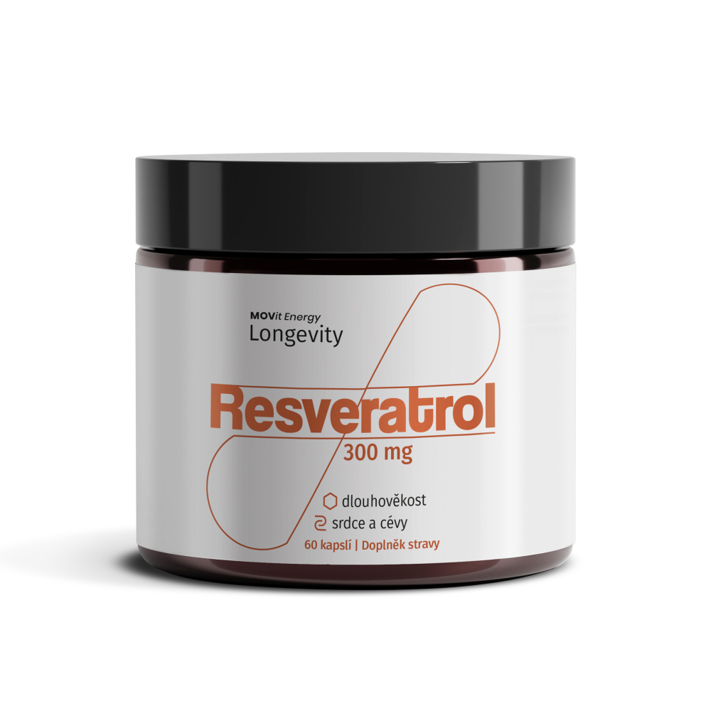 MOVit Energy LONGEVITY Resveratrol 300 mg 60 kapslí MOVit Energy