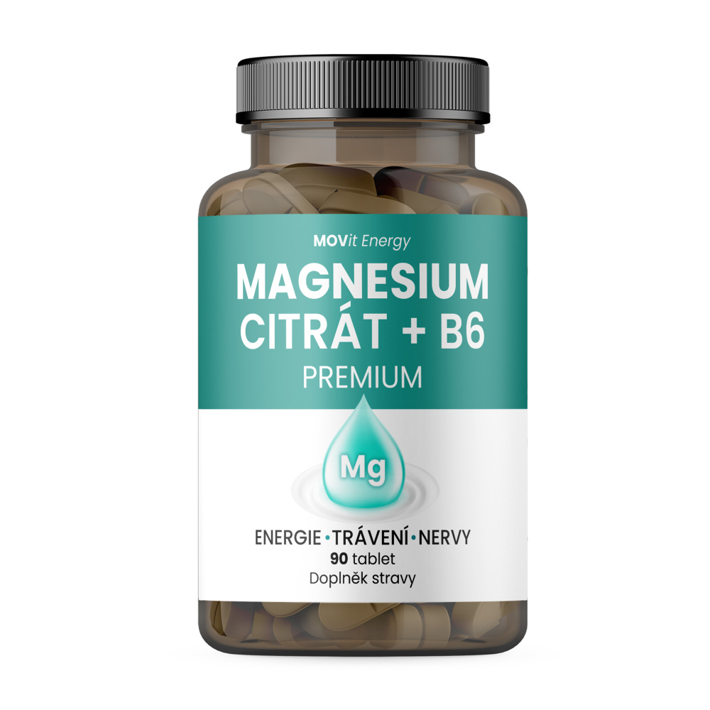 MOVit Energy Magnesium Citrát 100 mg + B6 90 tablet MOVit Energy