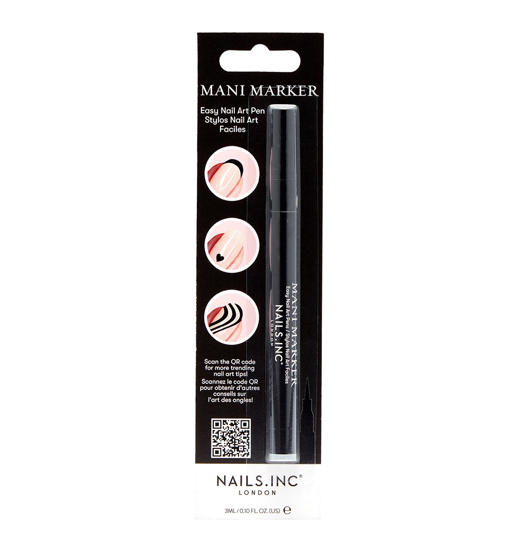 Nails Inc. Mani Marker Black pero na nehty 14 ml Nails Inc.