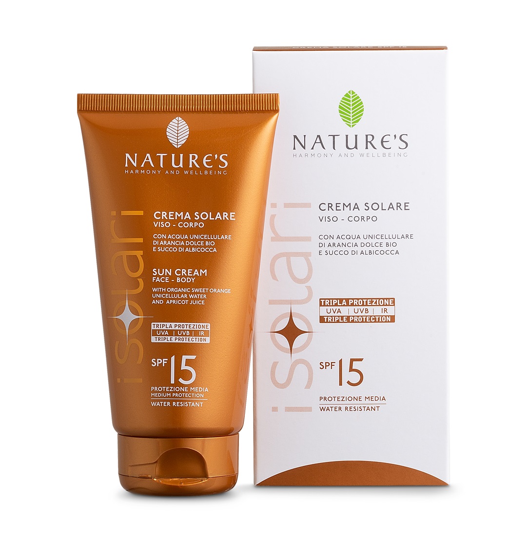 Nature´s i Solari Opalovací krém na obličej a tělo SPF15 150 ml Nature´s