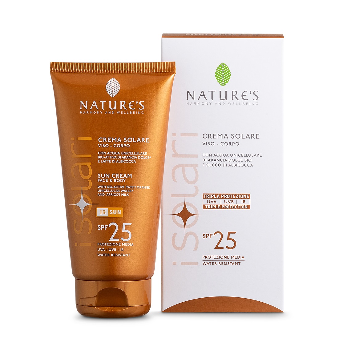 Nature´s i Solari Opalovací krém na obličej a tělo SPF25 150 ml Nature´s