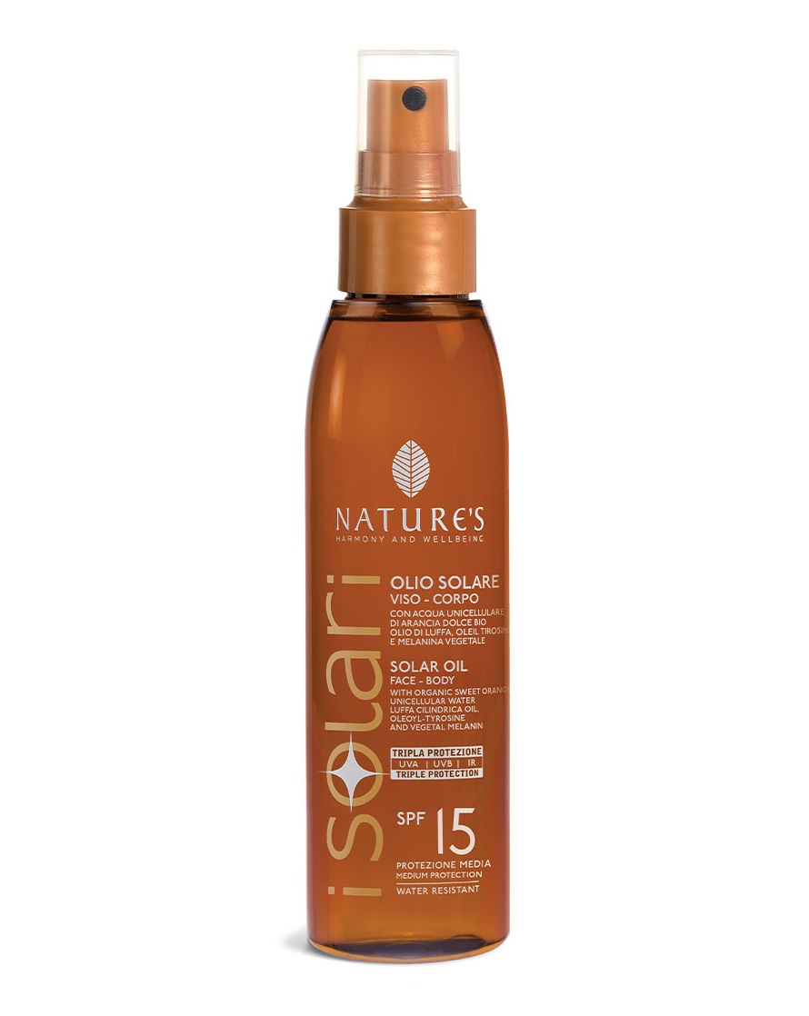 Nature´s i Solari Opalovací olej na obličej a tělo SPF15 150 ml Nature´s