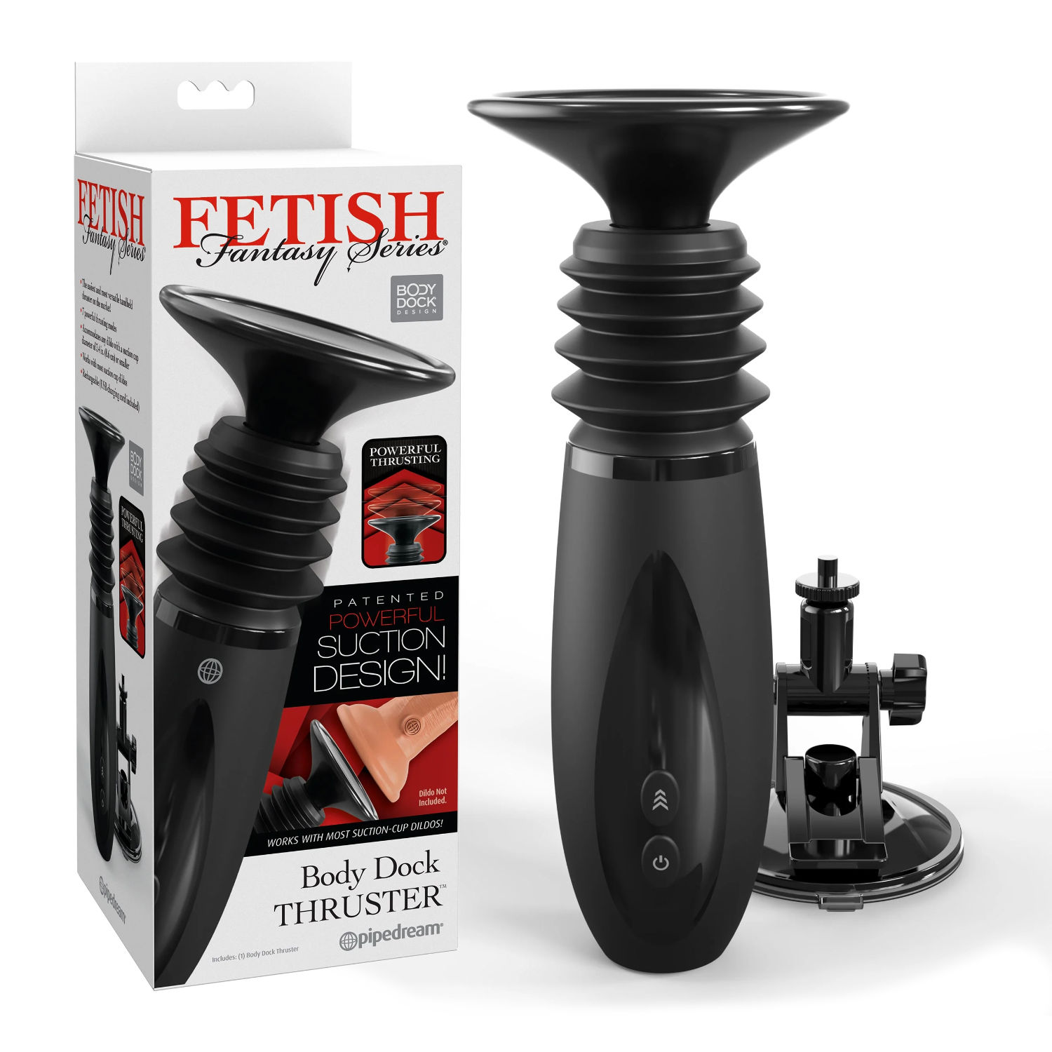 Pipedream Fetish Fantasy Body Dock Handheld Thruster Black Pipedream