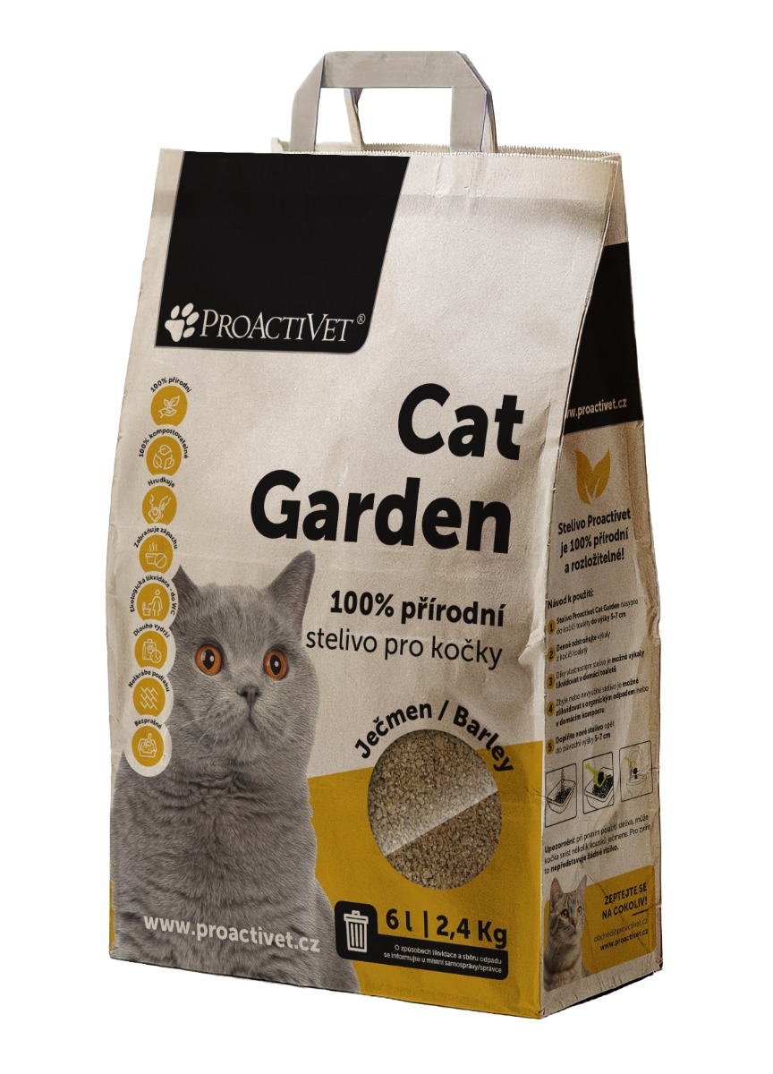Proactivet Cat Garden 100% přírodní stelivo Ječmen 2