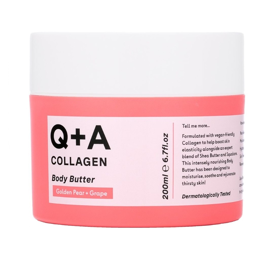 Q+A Tělové máslo s kolagenem 200 ml Q+A