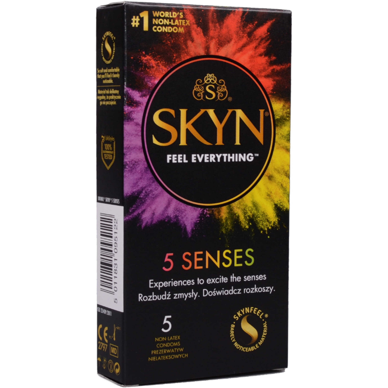 SKYN 5 Senses – mix bezlatexových kondomů (5 ks) SKYN