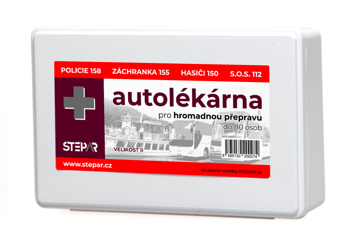 ŠTĚPAŘ Autolékárnička II.C - hromadná přeprava do 80 osob
