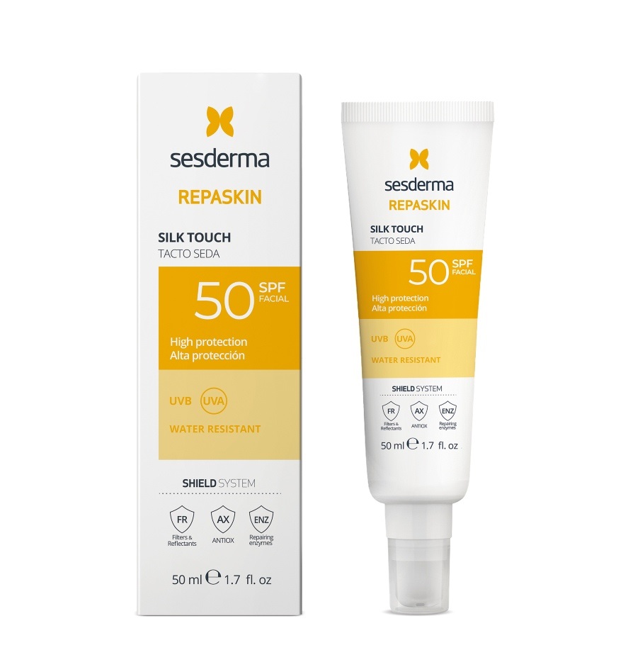Sesderma Repaskin Silk Touch Opalovací krém SPF50 50 ml Sesderma