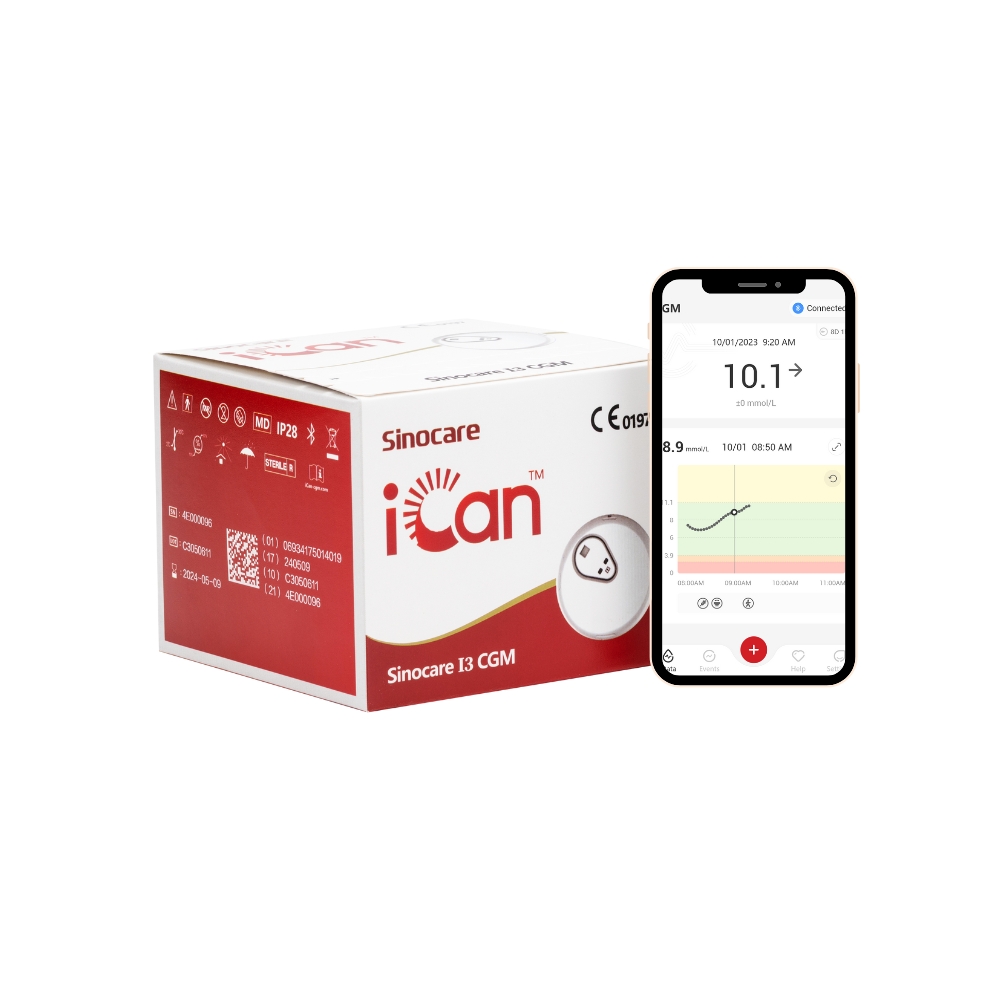 Sinocare iCan CGM i3 senzor pro kontinuální měření glukózy 1 ks Sinocare