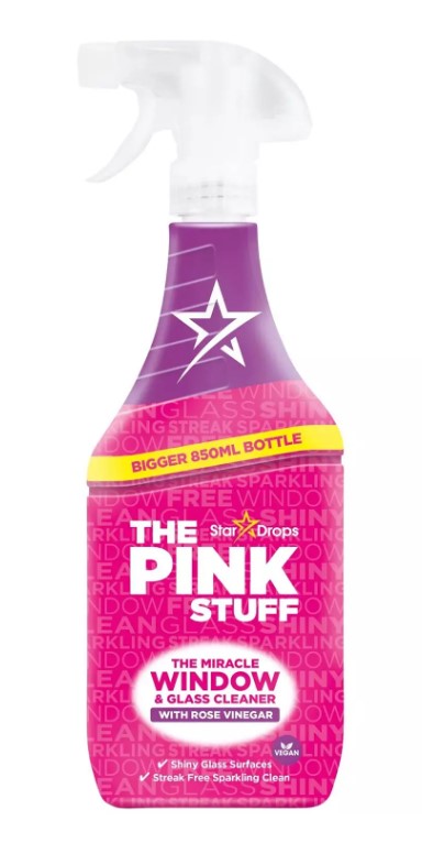 Stardrops Pink Stuff Window Cleaner Vinegar čistič oken a skel 850 ml Stardrops
