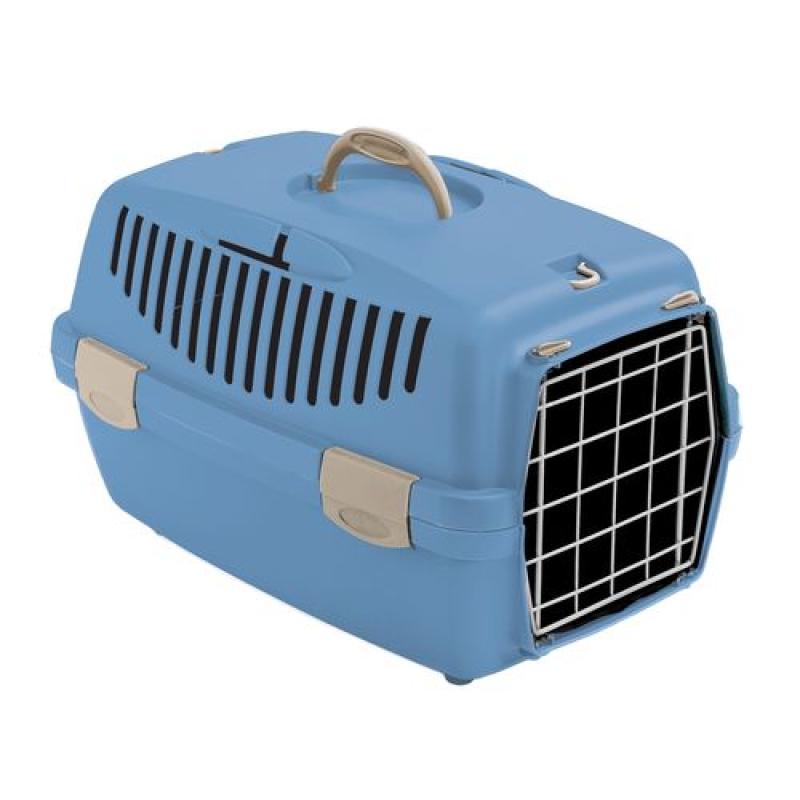 Stefanplast Gulliver 1 přepravka modrá s kovovými dvířky 48x32x31cm Stefanplast