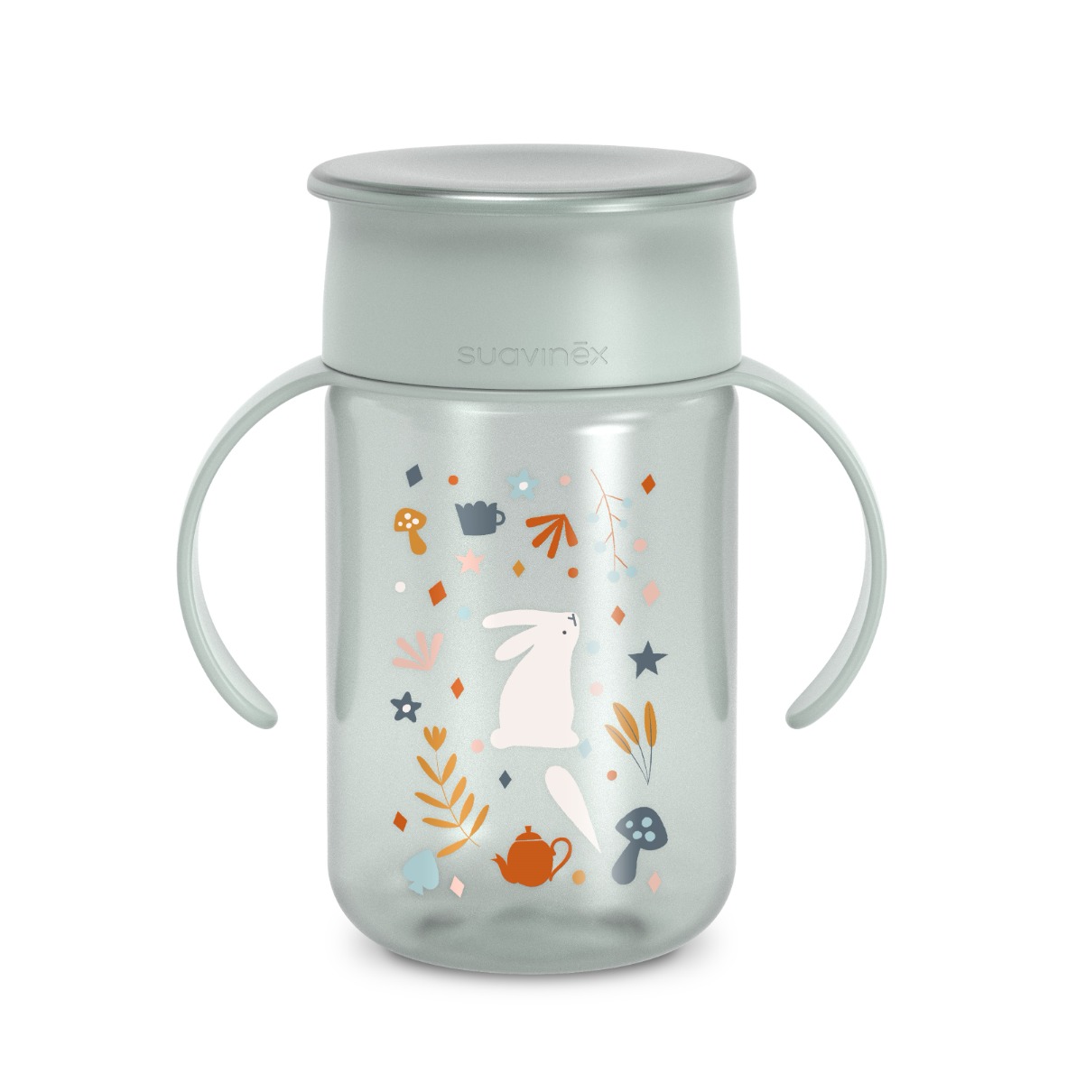Suavinex Wonderland 360 Láhev na učení 340 ml 1 ks zelená Suavinex