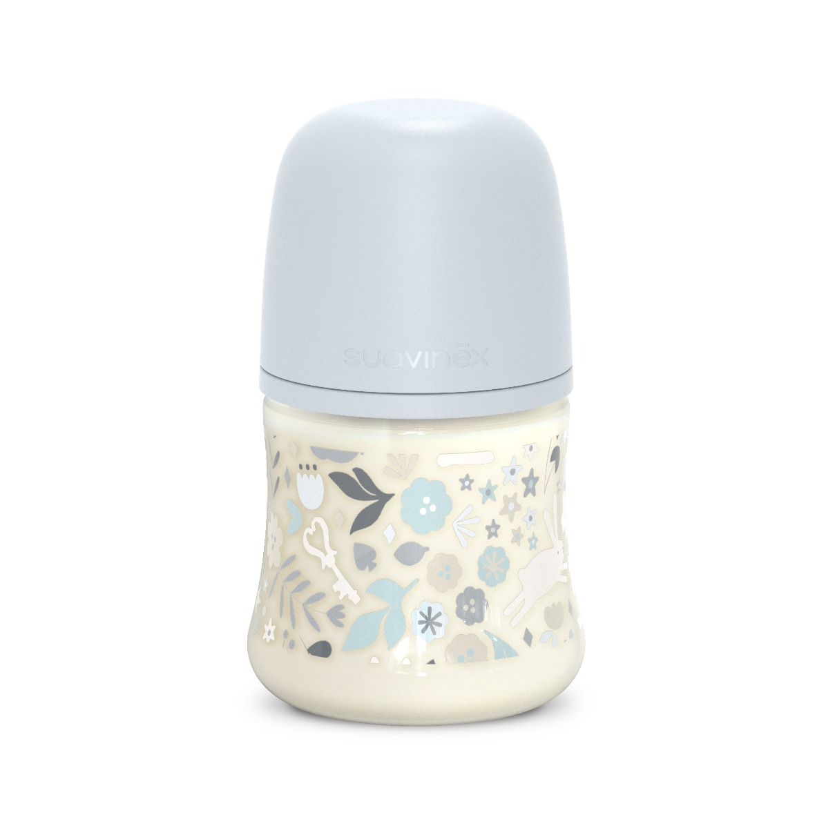 Suavinex Wonderland Kojenecká láhev průtok S 0m+ 150 ml 1 ks liberty modrá Suavinex