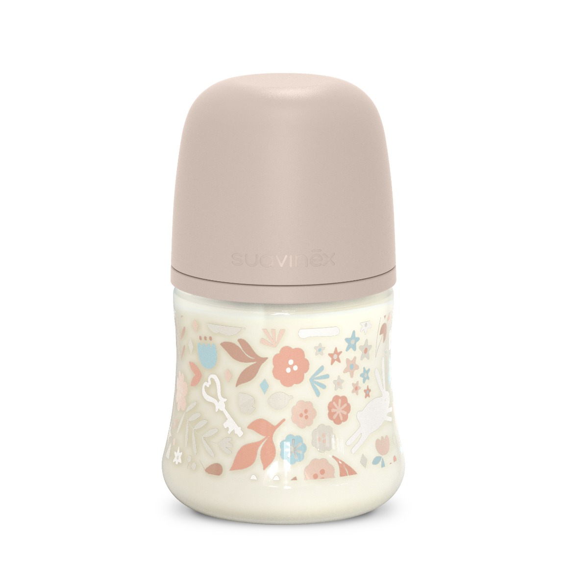 Suavinex Wonderland Kojenecká láhev průtok S 0m+ 150 ml 1 ks liberty růžová Suavinex
