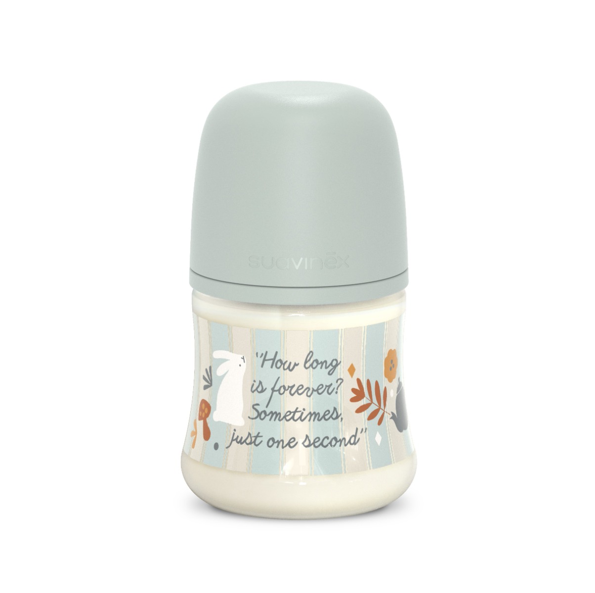 Suavinex Wonderland Kojenecká láhev průtok S 0m+ 150 ml 1 ks zelená Suavinex
