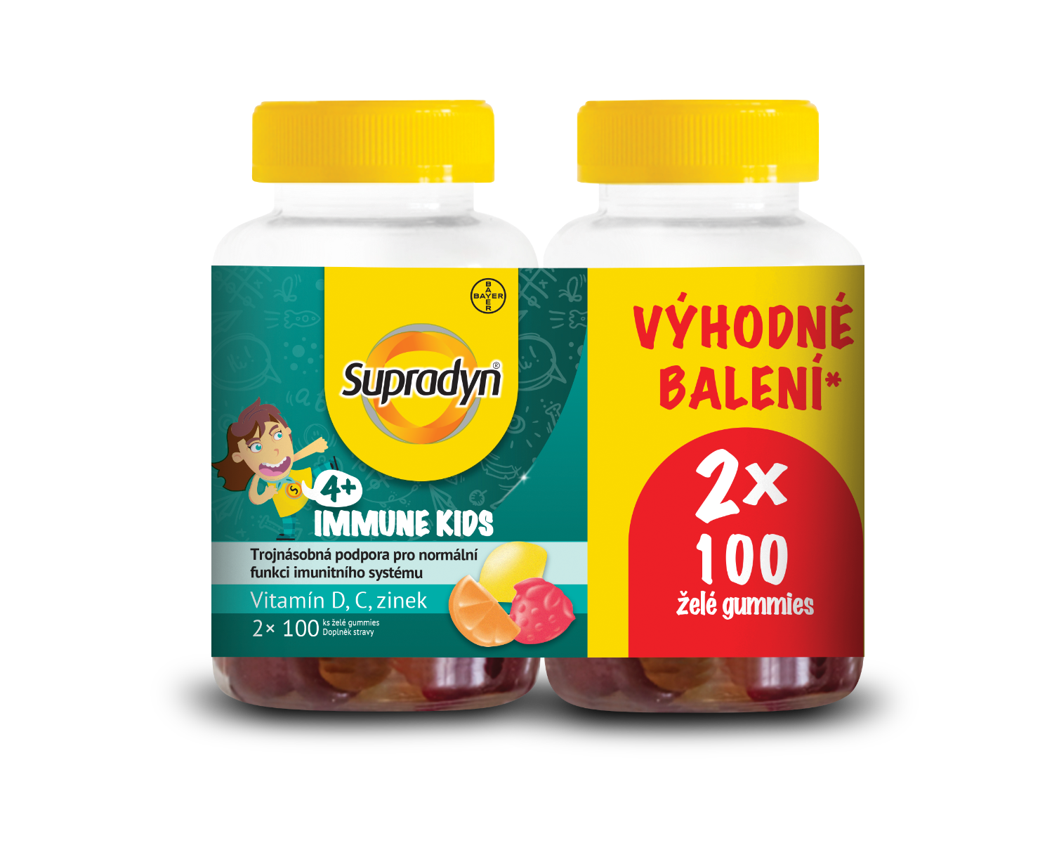 Supradyn Immune Kids želé 2x100 ks Supradyn
