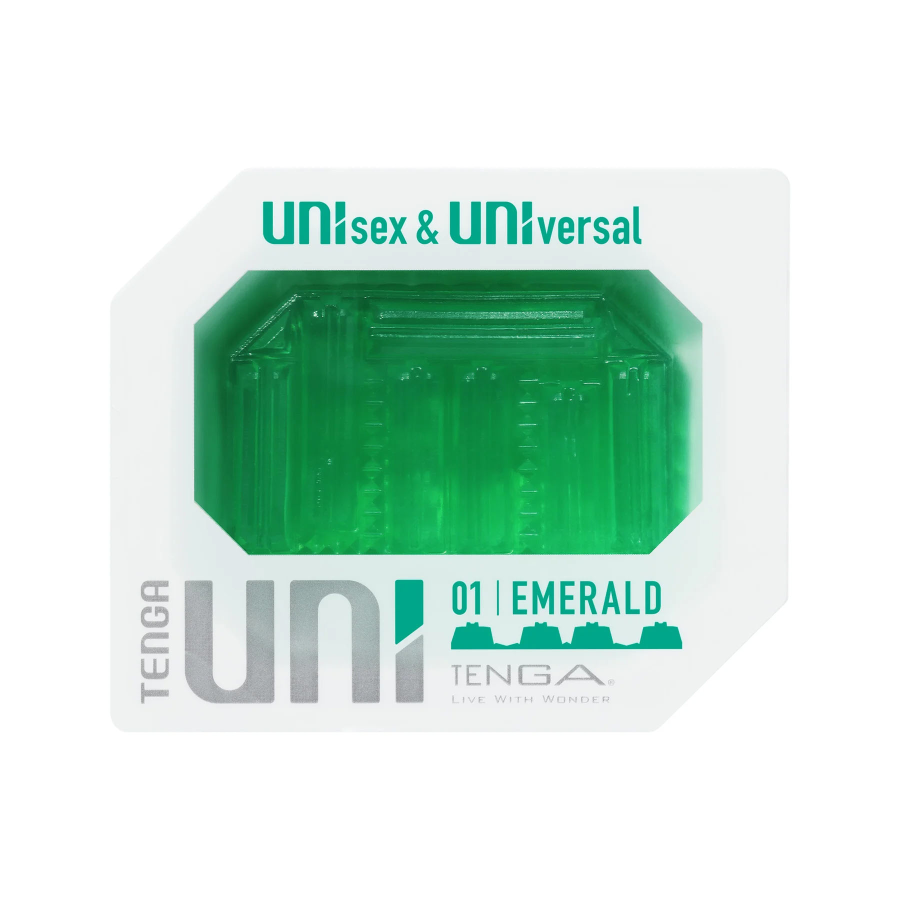 TENGA Návlek na prst -  Uni Emerald TENGA