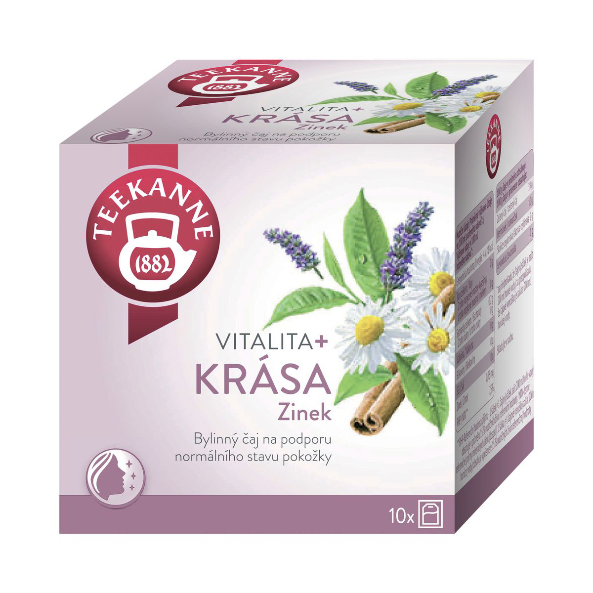 Teekanne Vitalita + krása se zinkem porcovaný čaj 10x1