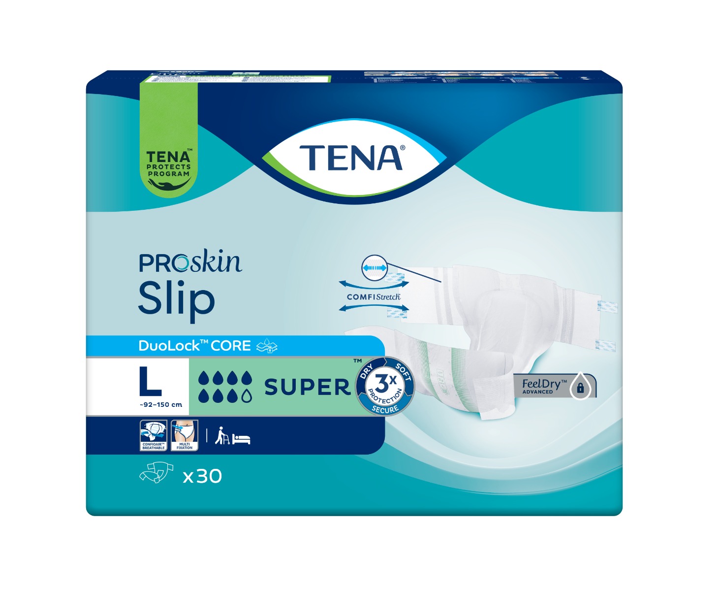 Tena Slip Super L inkontinenční kalhotky 30 ks Tena