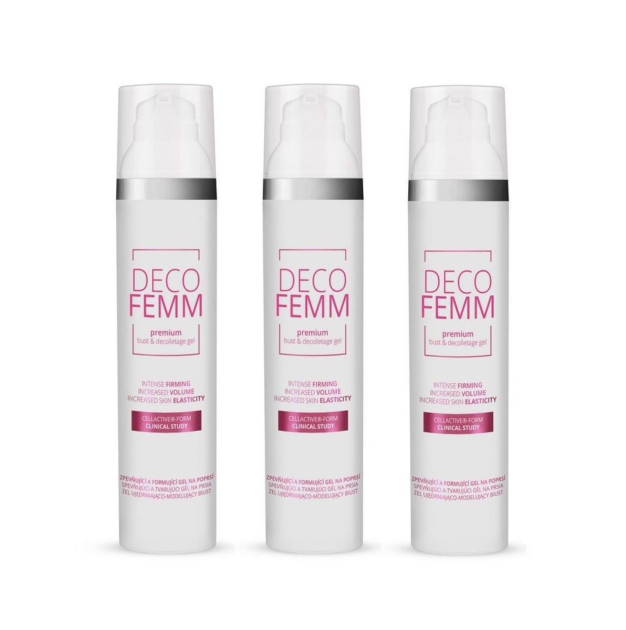 VALAVANI DecoFemm Zpevňující a formující gel na poprsí 3x100 ml VALAVANI