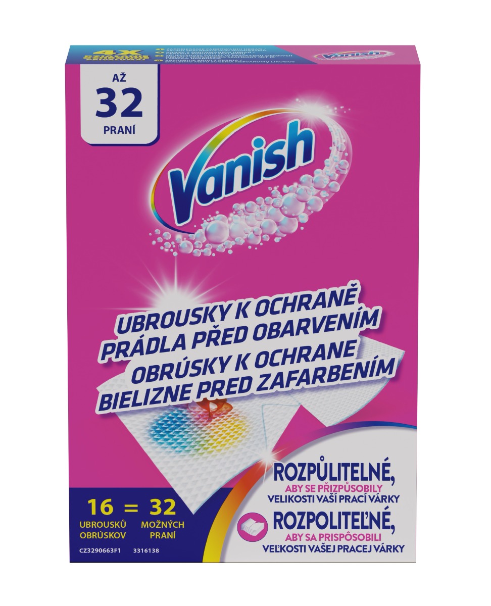 Vanish Color Protect Ubrousky 16 ks Vanish