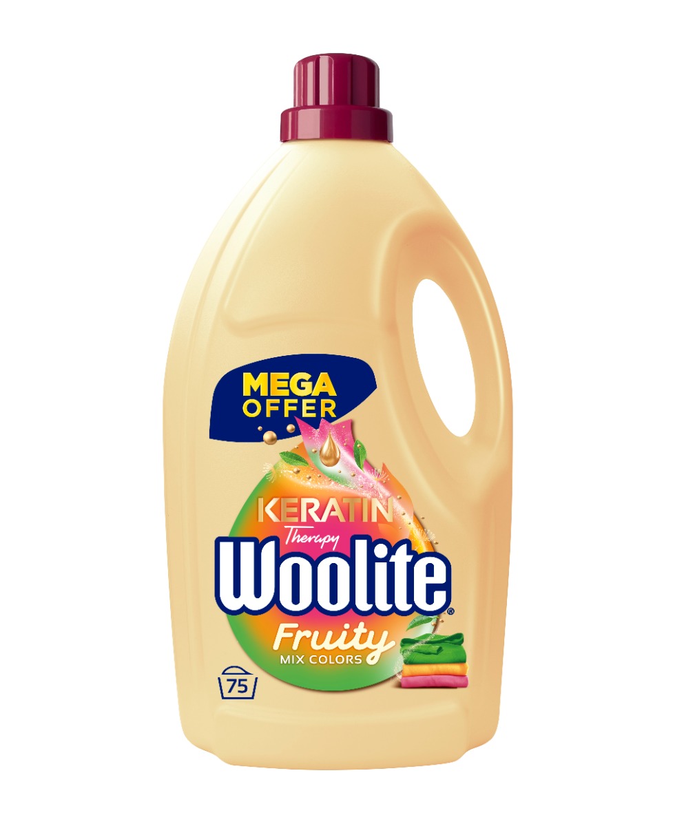 Woolite Keratin Tekutý prací prostředek na barevné prádlo Fruity 4
