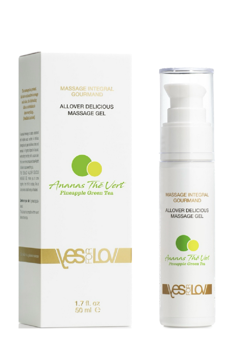 YESforLOV Lubrikační gel ALLOVER ananas / zelený čaj YESforLOV