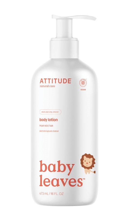 ATTITUDE Baby Leaves Dětské tělové mléko s vůní hruškové šťávy 473 ml ATTITUDE