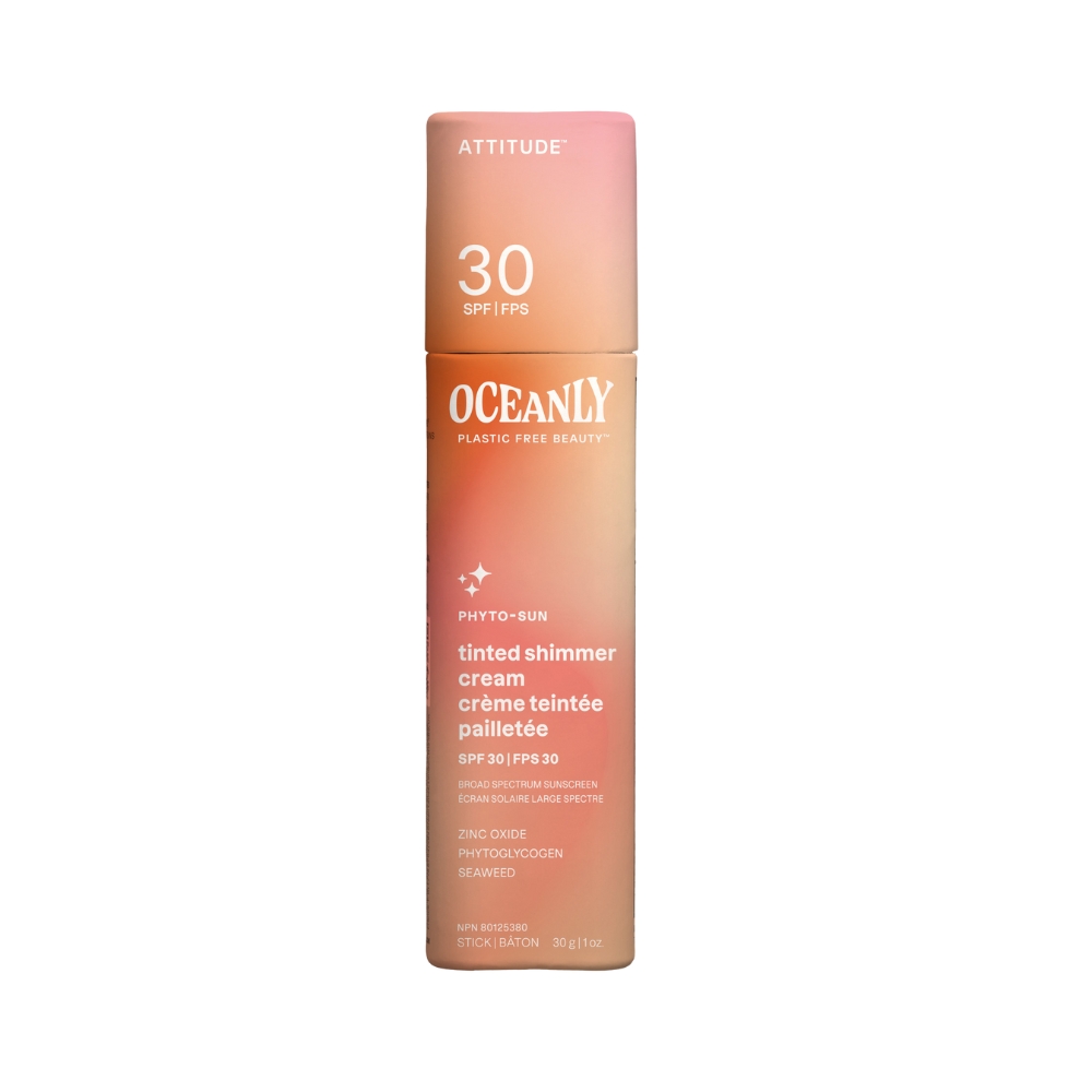 ATTITUDE Oceanly Tónující třpytivý hydratační krém SPF30 30 g ATTITUDE
