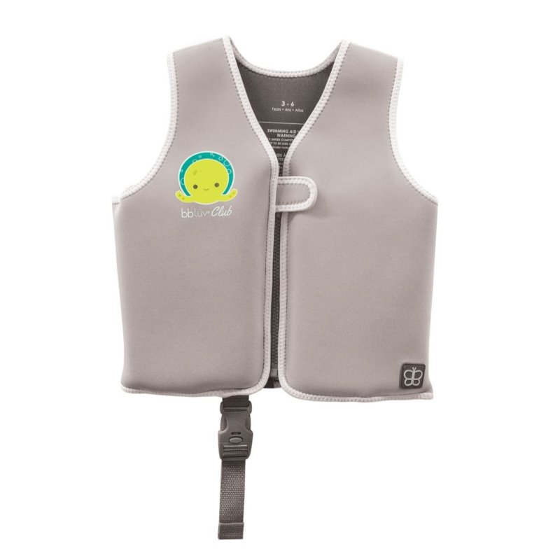 Bblüv plavecká neoprenová vesta Näj Grey vel. M (3-6r) Bblüv